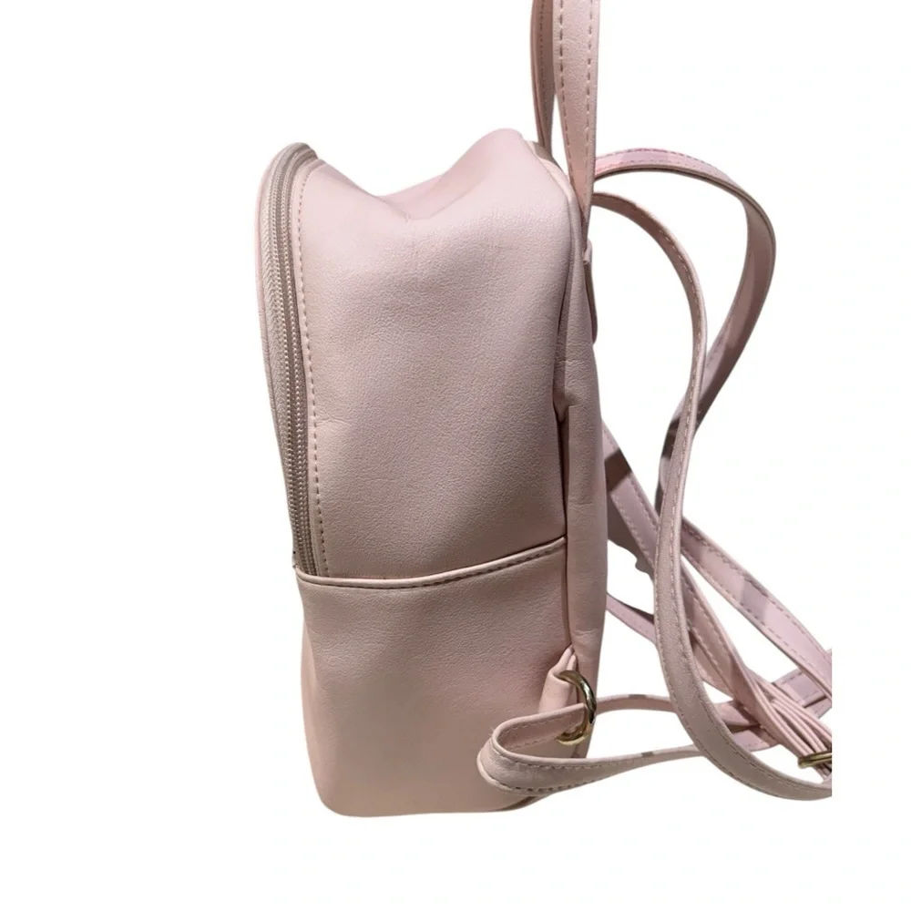 Pink Peekaboo Cat Mini Backpack Purse Faux Leather